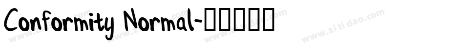 Conformity Normal字体转换